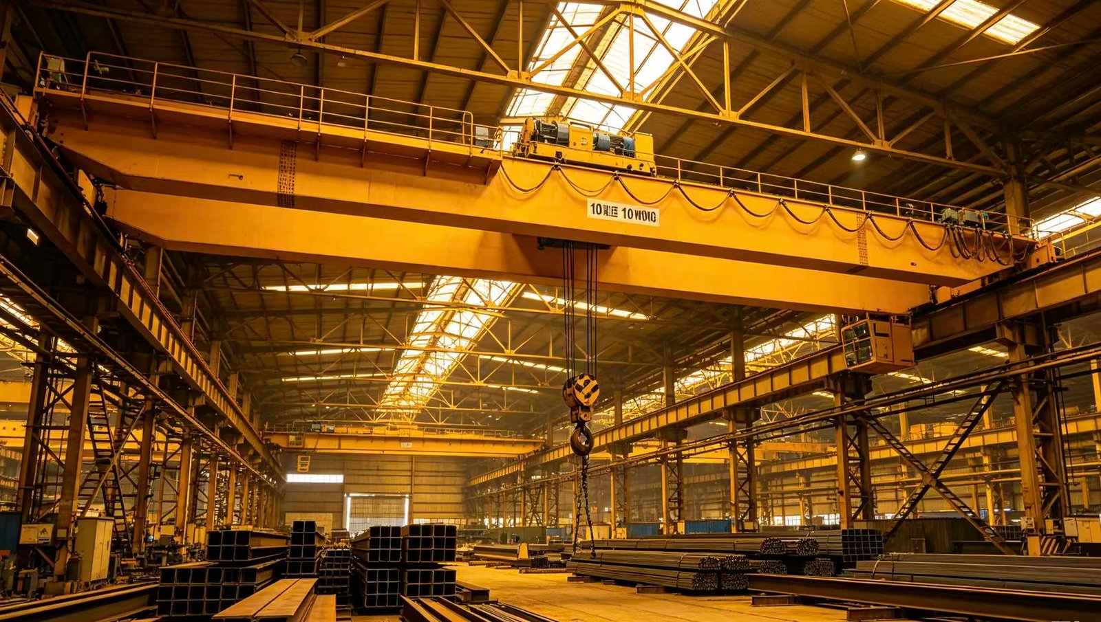 10t overhead crane for steel factory in Brazil