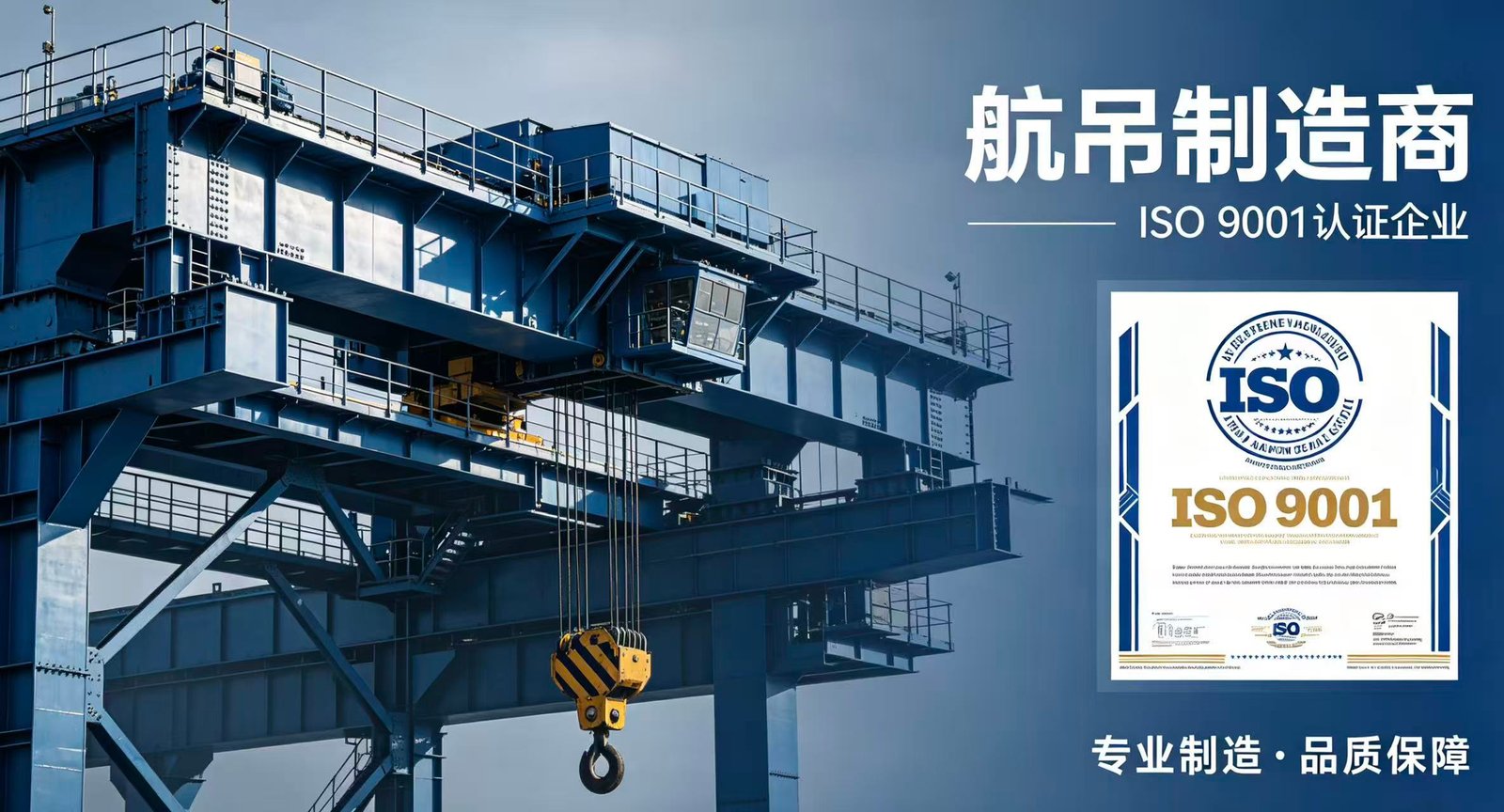 ISO 9001 certified crane manufacturer