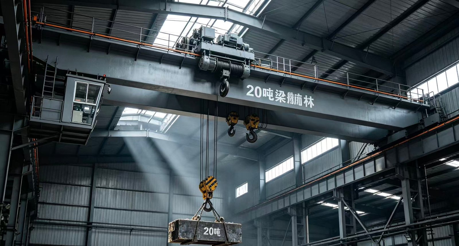20 ton double girder bridge crane