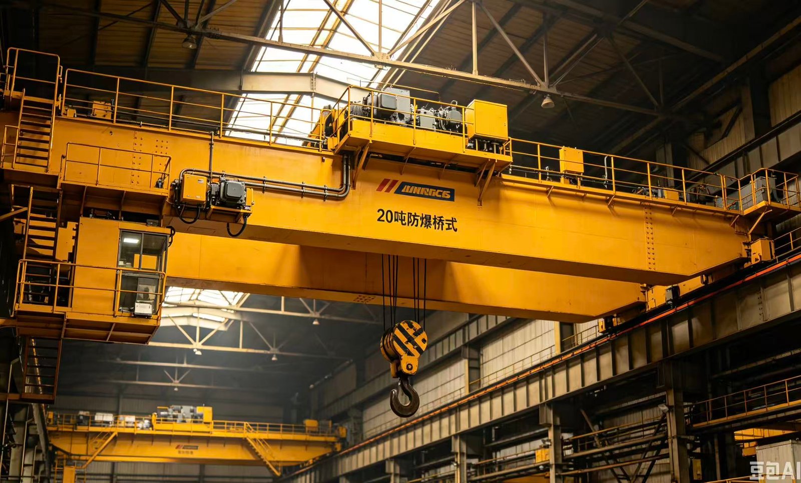 Explosion proof overhead crane for chemical plant