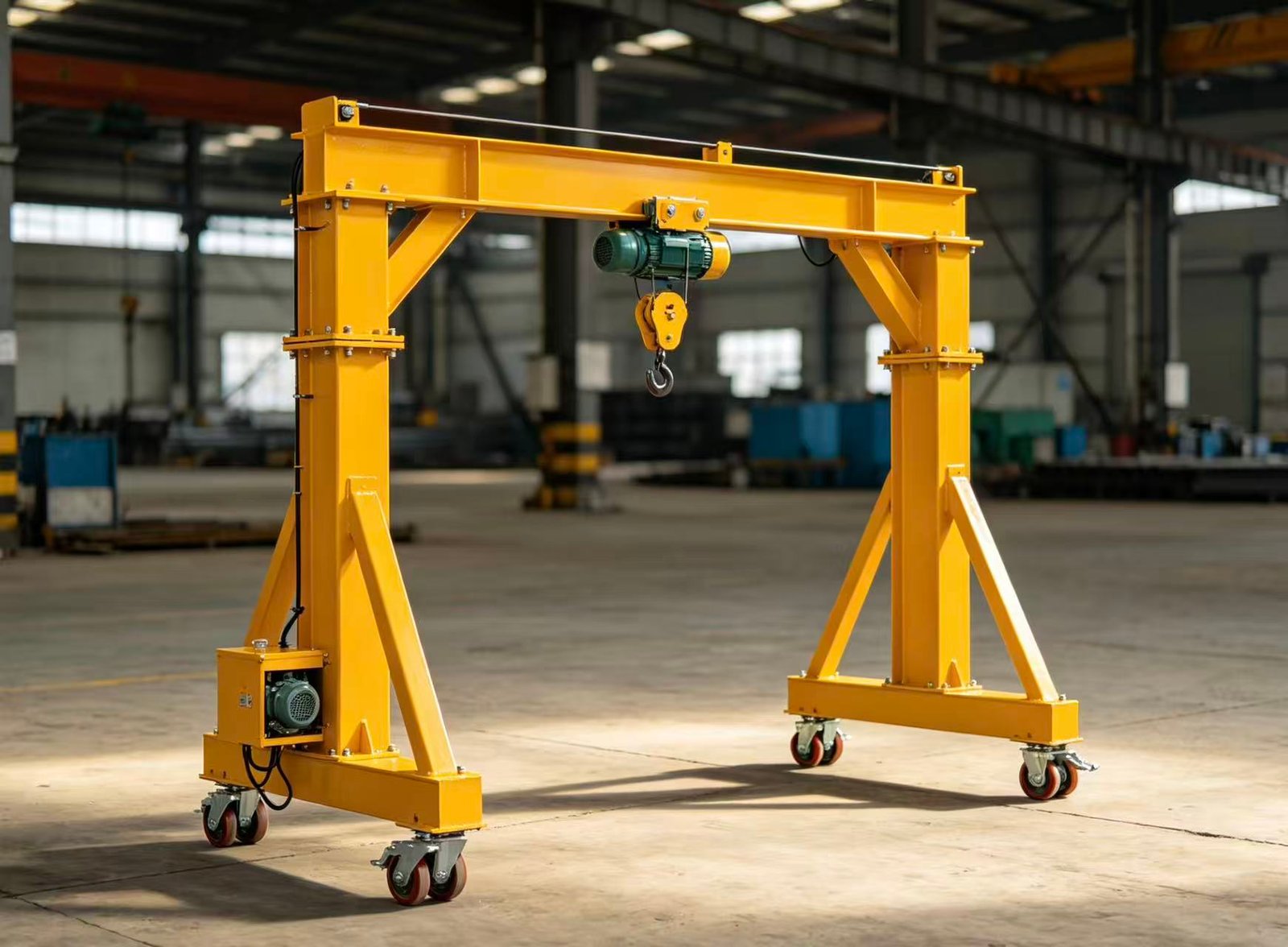 Portable material lifting equipment for workshop