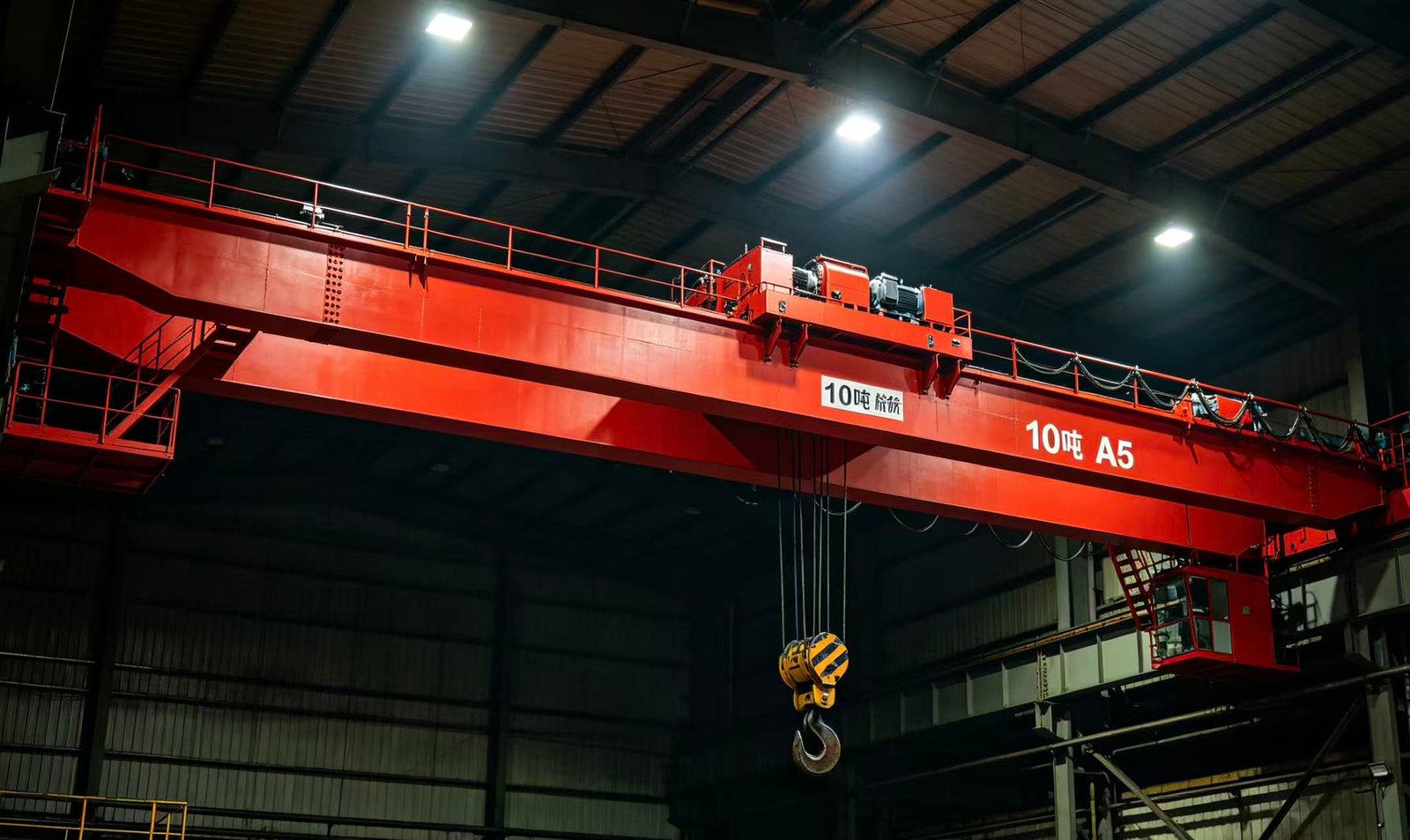 Heavy duty bridge crane 10 ton for steel warehouse